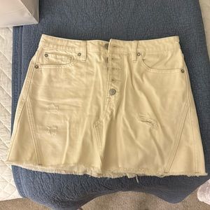 Free people denim skirt